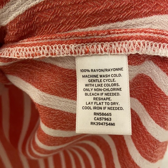 ABOUND Coral Striped Shirt (XS) - Picture 5 of 5
